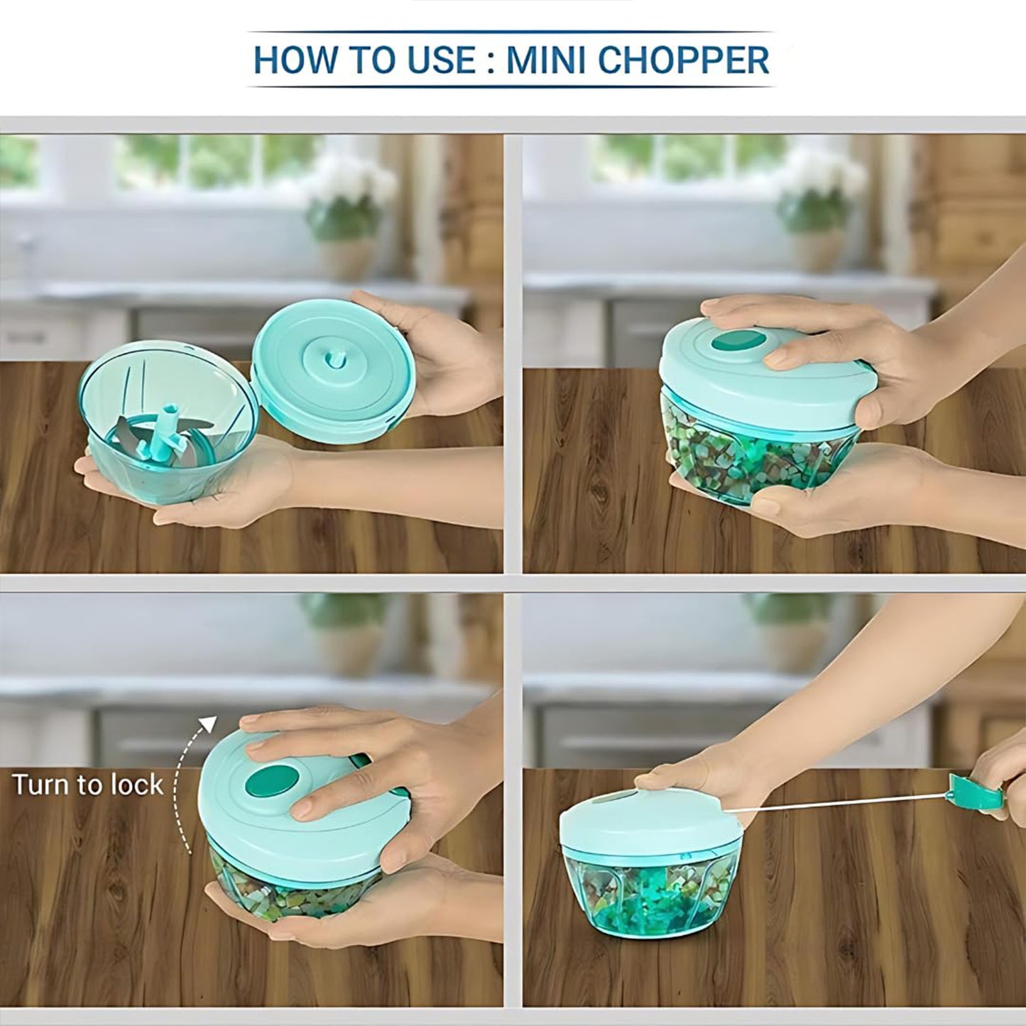 Handy Chopper Used Widely For Chopping And Slicing (1 Pc)